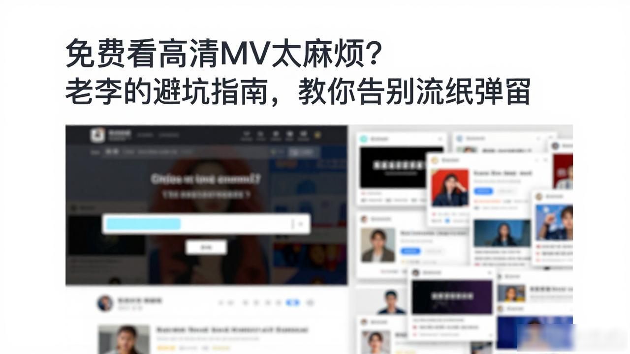 免费看高清MV太麻烦？老李的避坑指南，教你告别流氓弹窗
