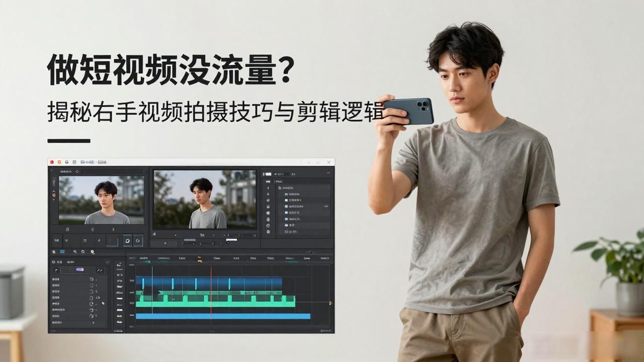 做短视频没流量？揭秘右手视频拍摄技巧与剪辑逻辑