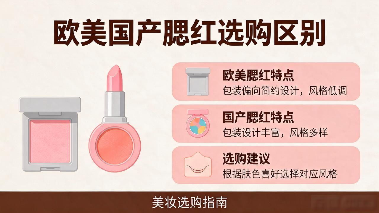 欧美一区二区三区国产区别腮红选购