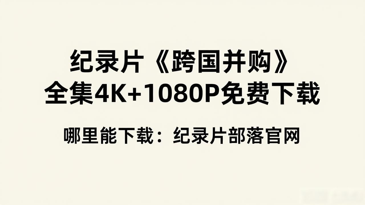 跨国银行在线观看_跨国并购 纪录片部落官网 4K纪录片