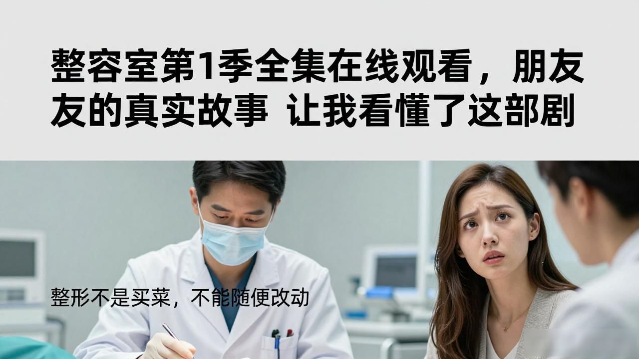 整容室第1季全集在线观看，朋友的真实故事让我看懂了这部剧