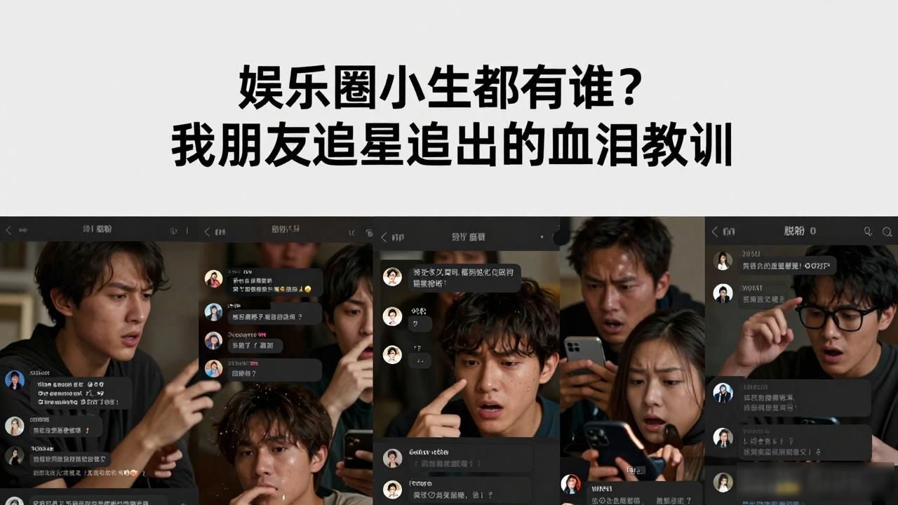 娱乐圈小生都有谁？我朋友追星追出的血泪教训