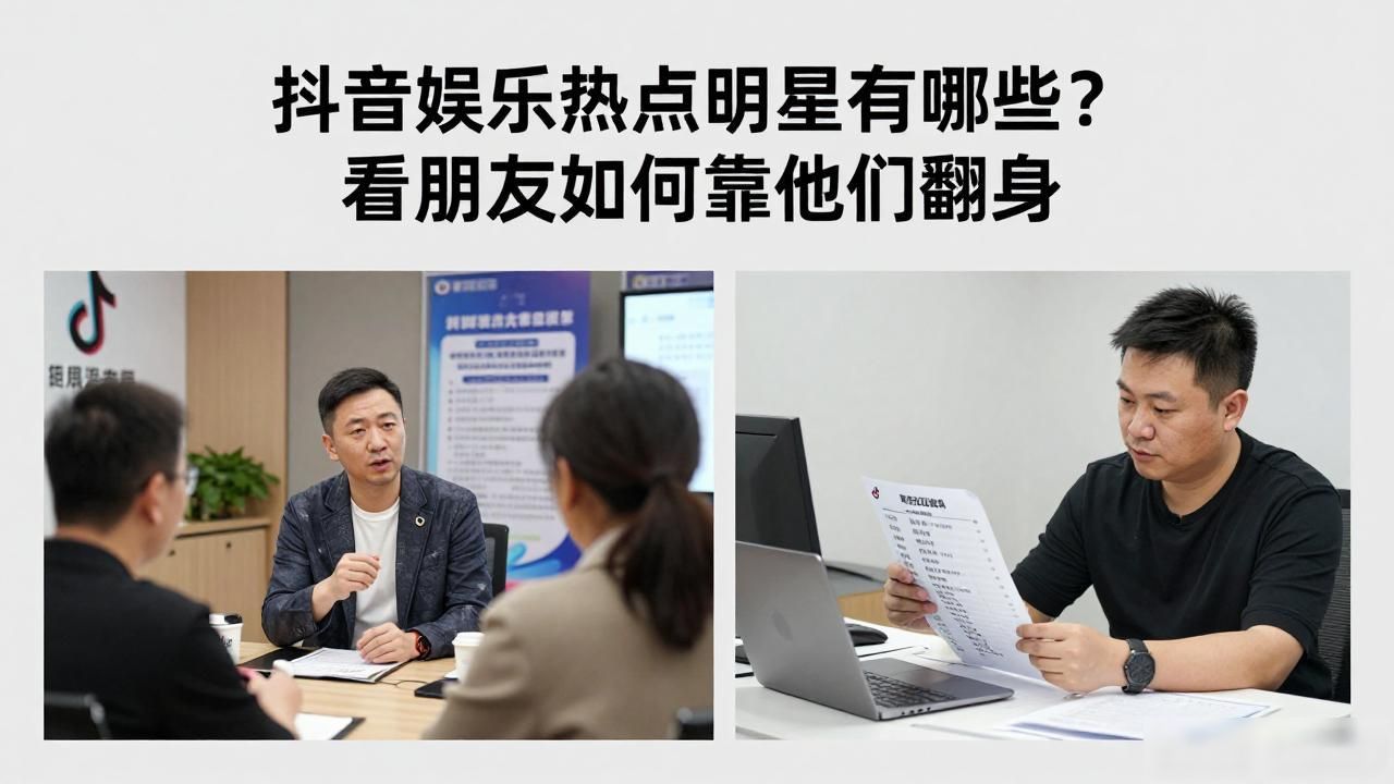 抖音娱乐热点明星有哪些？看朋友如何靠他们翻身